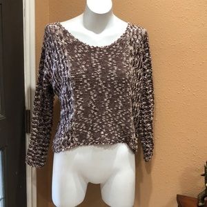 Ecote brown pullover knit sweater